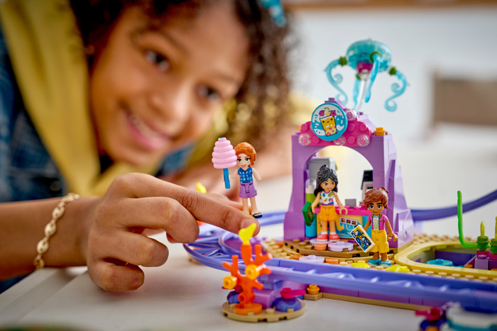 LEGO Friends Mermaid Roller Coaster Ride 42703 product in use