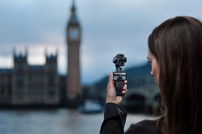 DJI Osmo Pocket 4P (Pro) product in gebruik