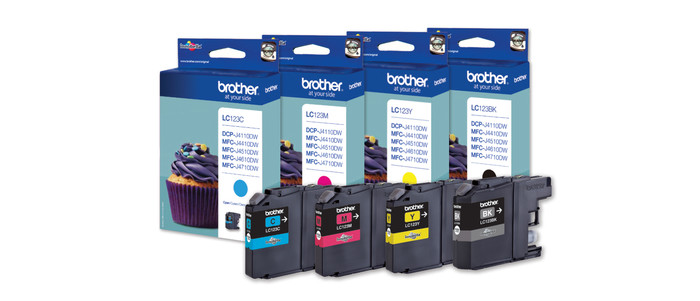 Brother LC-123 Cartridges Combo Pack packaging