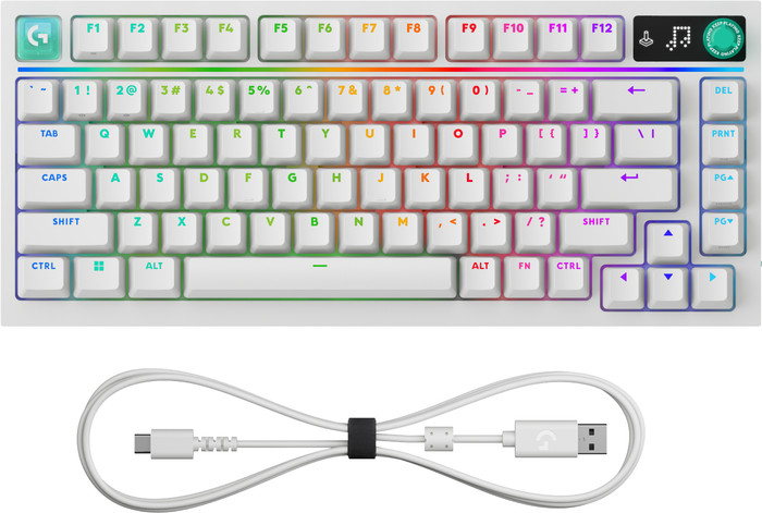 Logitech G316 X 75 Gaming Toetsenbord Wit Qwerty accessoire