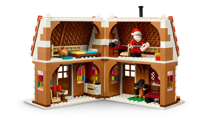 LEGO Winters Peperkoekhuisje 40809 product in gebruik