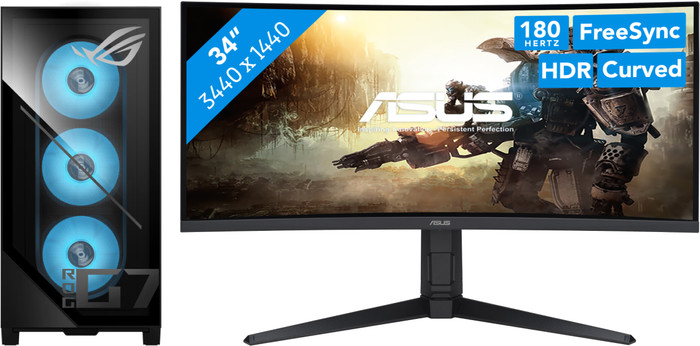 ASUS ROG G700TF-07265F085W + ASUS TUF Gaming VG34VQL3A Main Image