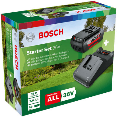 Bosch Starterset 36V 2,0 Ah verpakking