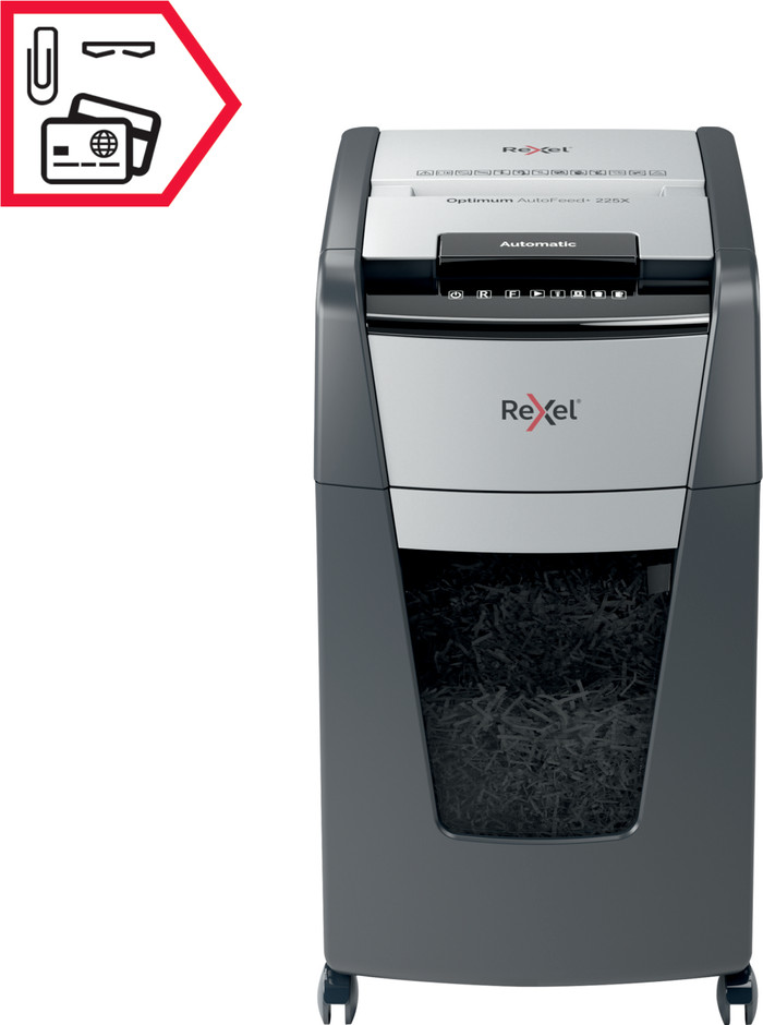 Rexel Optimum Auto+ 225X P4 product in gebruik
