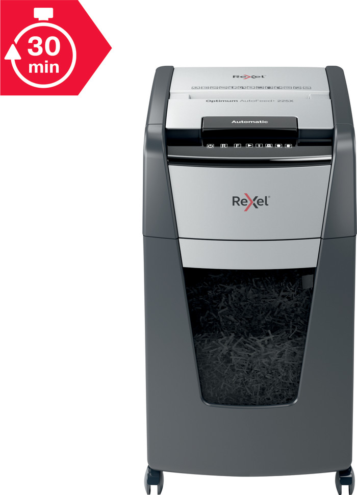 Rexel Optimum Auto+ 225X P4 product in gebruik