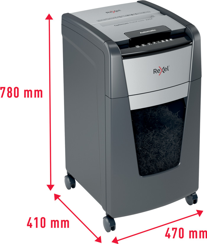 Rexel Optimum Auto+ 225X P4 product in gebruik