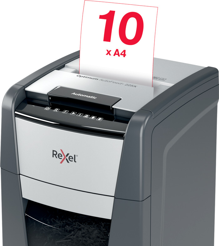 Rexel Optimum Auto+ 225X P4 product in gebruik