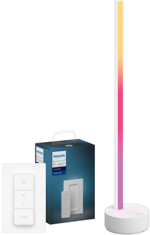Philips Hue Gradient Signe White and Color Tafellamp Wit + Dimmer Main Image