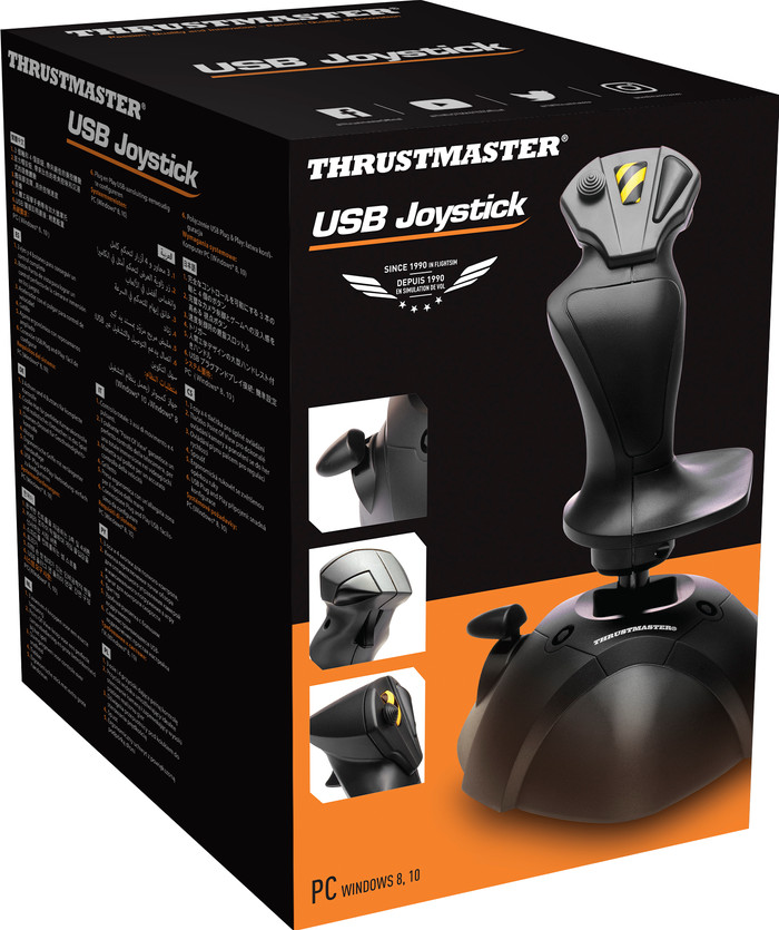 Thrustmaster T.16000M FCS Hotas + Thrustmaster USB Joystick packaging
