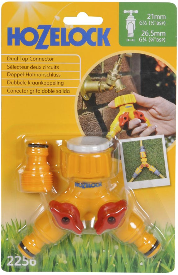 Hozelock Duo Faucet Connector packaging