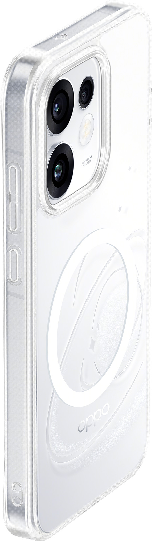 OPPO Reno16 / Reno16 Pro Back Cover met Magneet Transparant achterkant