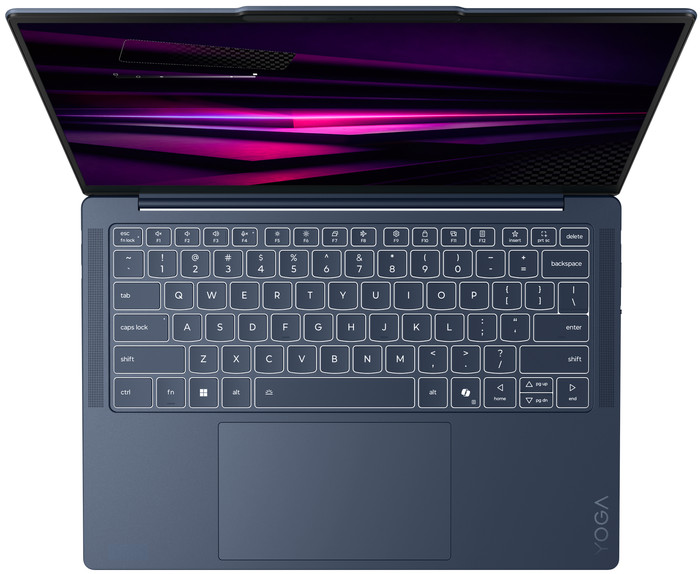 Lenovo Yoga Slim 7 OLED Copilot+ PC 14Q8Y11 83QR003VMH bovenkant