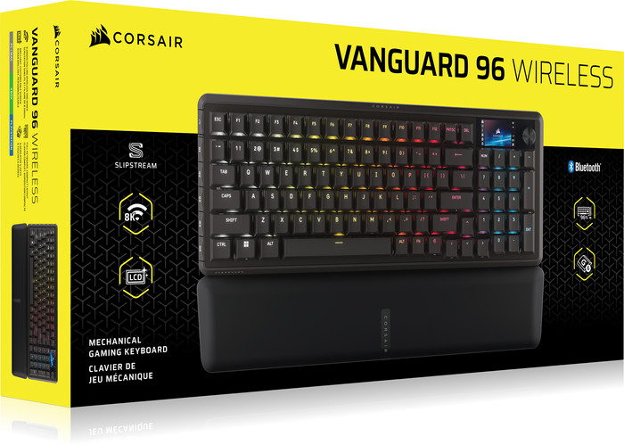 Corsair Vanguard Pro 96 Wireless Gaming Toetsenbord Qwerty verpakking