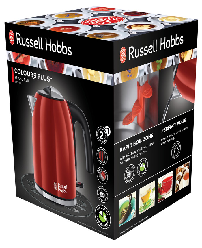 Russell Hobbs Colours Plus+ Flame Red null