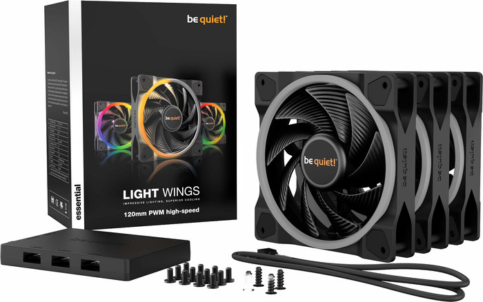 be quiet! LIGHT WINGS 120mm PWM - Triple Fan Pack accessoire