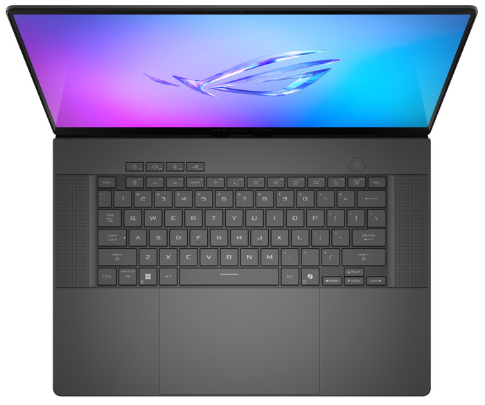 ASUS ROG Zephyrus G16 GU605CM-QR125W bovenkant