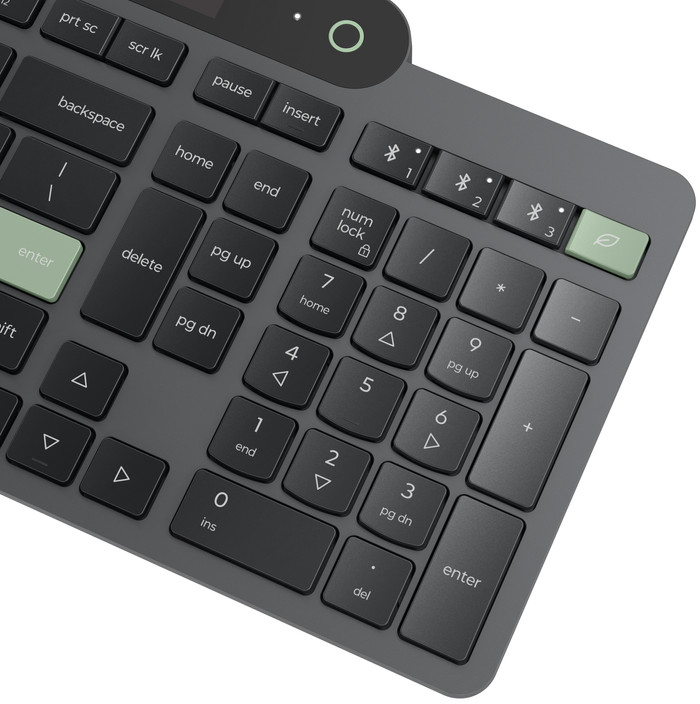 Lenovo 800 Self-Charging Bluetooth Keyboard QWERTY Black detail