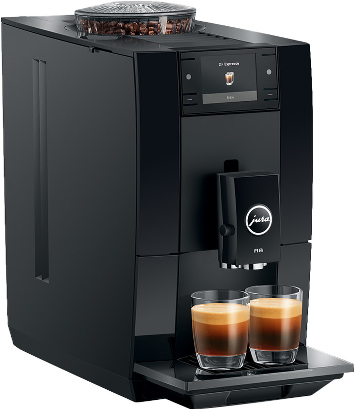 JURA A8 Piano Black (EA) linkerkant
