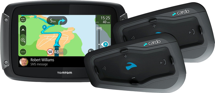 TomTom Rider 50 WE Zwart + Cardo Scala Rider Freecom 2 Plus Duo Main Image