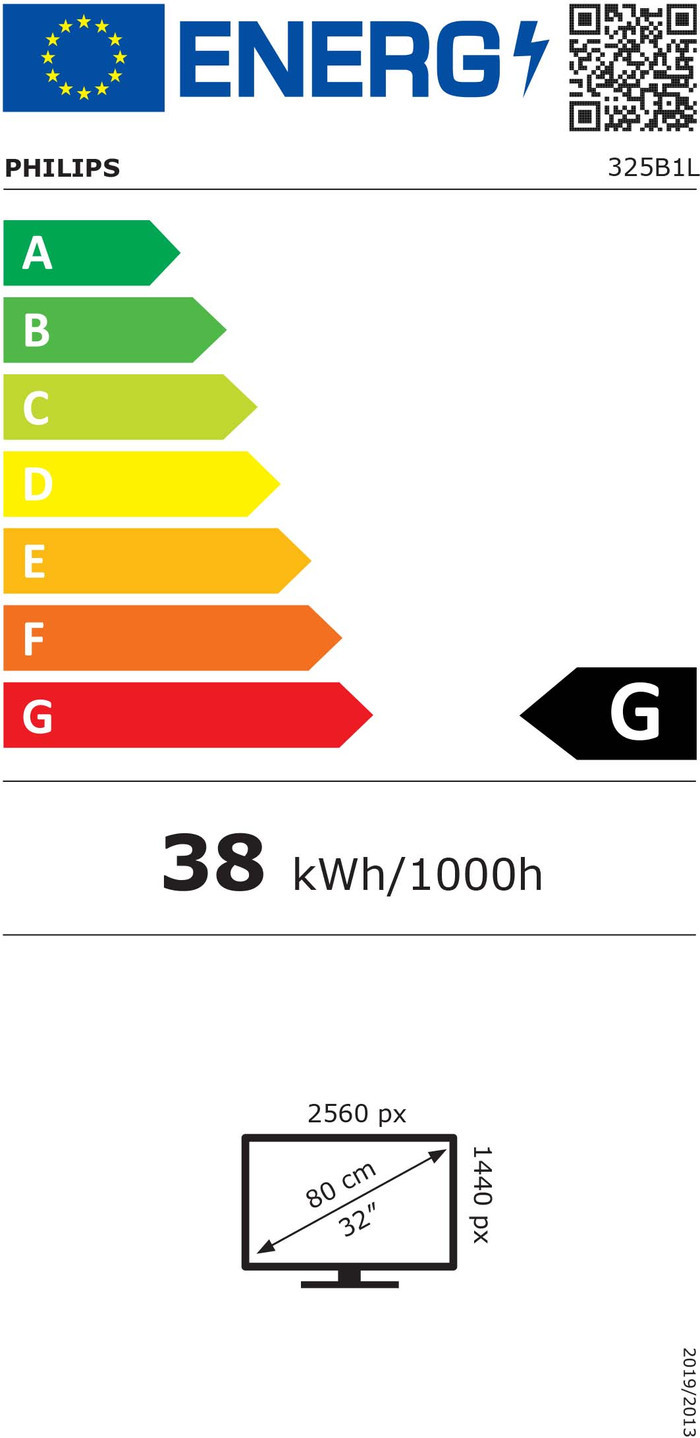 Philips 325B1L/00 energielabel