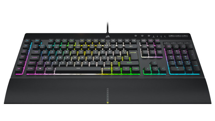 Corsair K55 RGB Pro XT Gaming Keyboard AZERTY front
