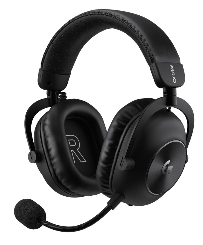 Logitech G Pro X3 Lighstpeed Draadloze Gaming Headset Zwart rechterkant