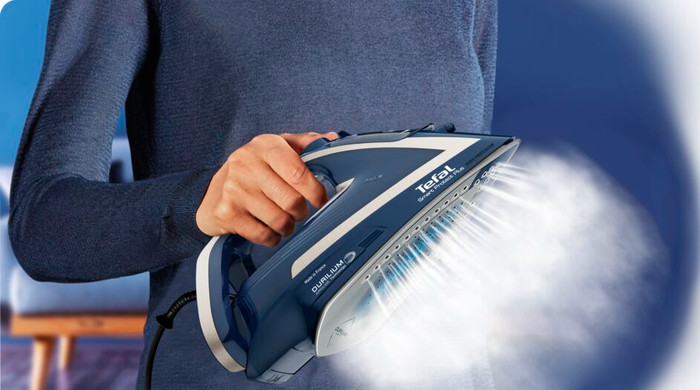 Tefal FV6872 Smart Protect Plus product in gebruik