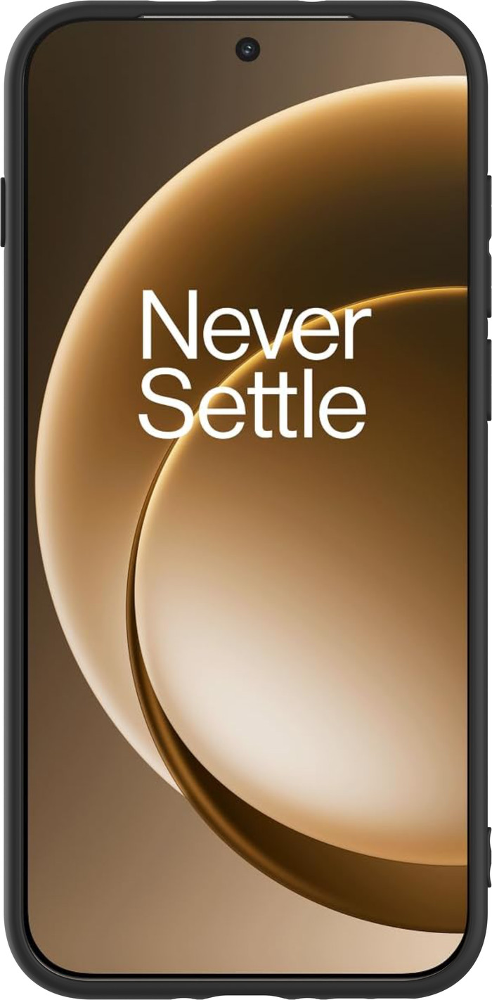 Just in Case Rugged OnePlus 15 Back Cover Zwart voorkant