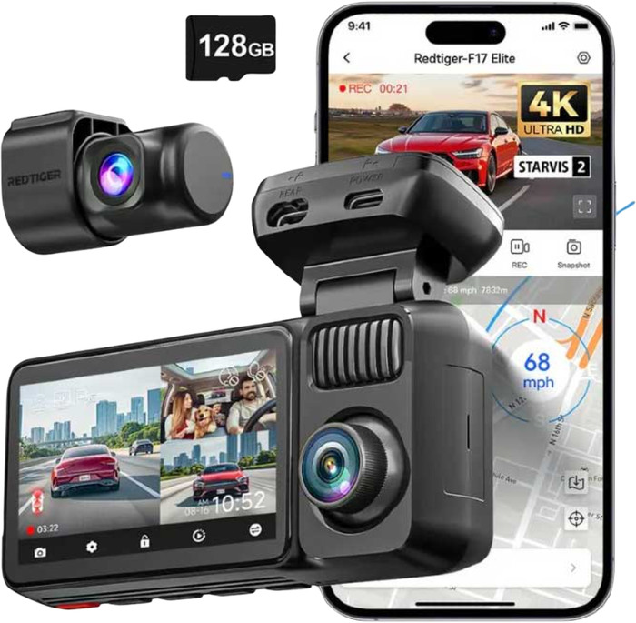 Redtiger F17 Elite 3CH 4K Wifi GPS 128GB visual leverancier