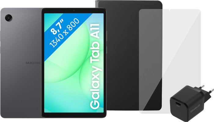 Samsung Galaxy Tab A11 8,7 inch 128GB Wifi Grijs + Compleet Accessoirepakket Main Image