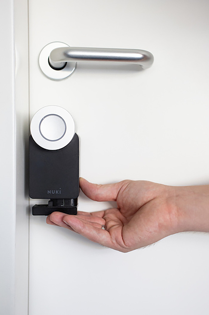 Nuki Power Pack product in gebruik