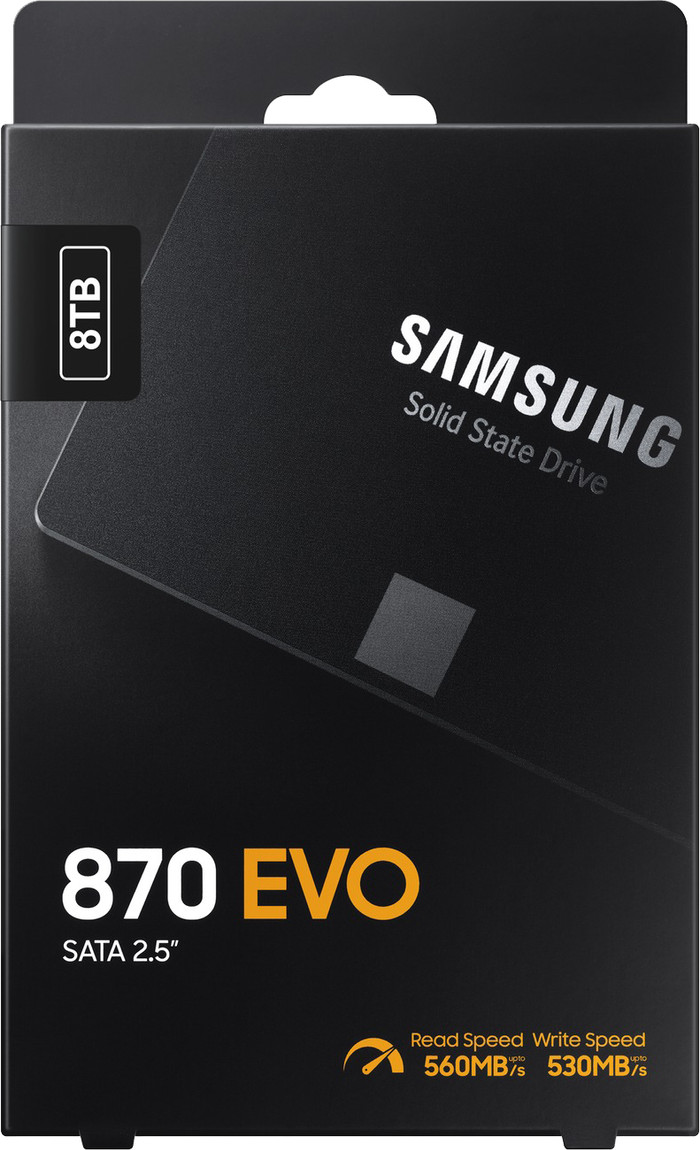 Samsung 870 EVO 2,5 inch 8TB product in gebruik