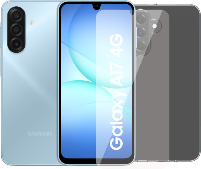 Samsung Galaxy A17 128GB Blauw 4G + Accessoirepakket Main Image