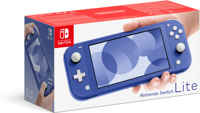 Nintendo Switch Lite Blau produkt in gebrauch