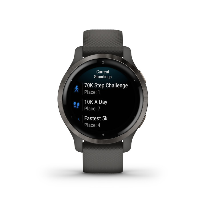 Garmin Venu 2S Grijs + Garmin Index S2 Smart - Zwart null