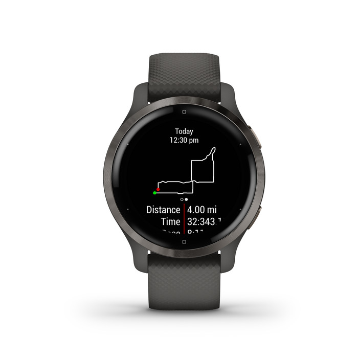Garmin Venu 2S Grijs + Garmin Index S2 Smart - Zwart null