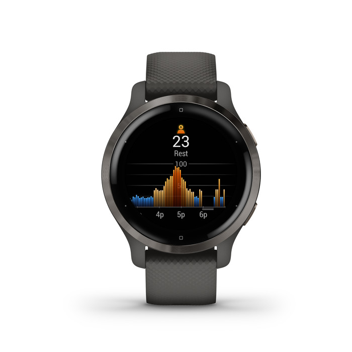 Garmin Venu 2S Grijs + Garmin Index S2 Smart - Zwart null
