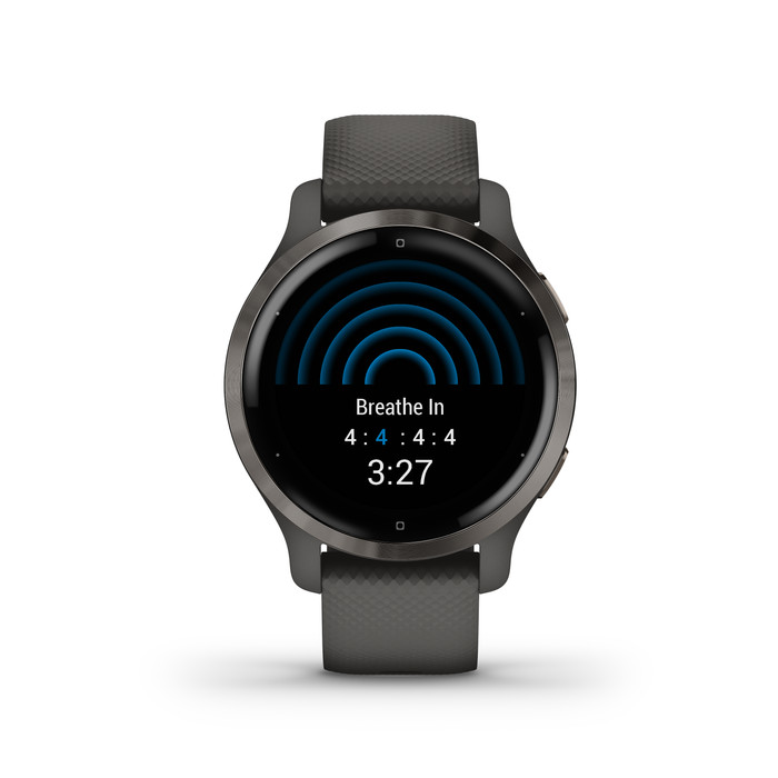 Garmin Venu 2S Grijs + Garmin Index S2 Smart - Zwart null