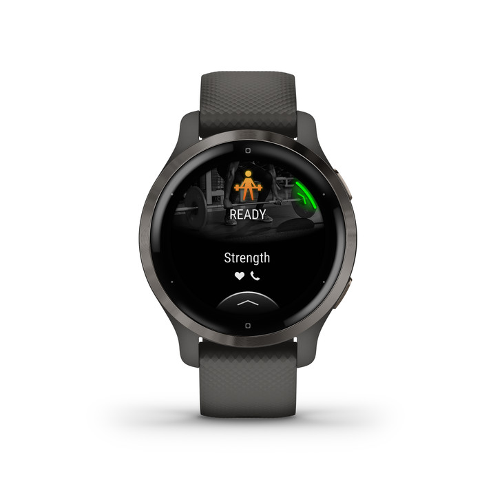 Garmin Venu 2S Grijs + Garmin Index S2 Smart - Zwart null