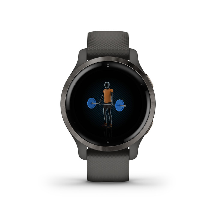 Garmin Venu 2S Grijs + Garmin Index S2 Smart - Zwart null