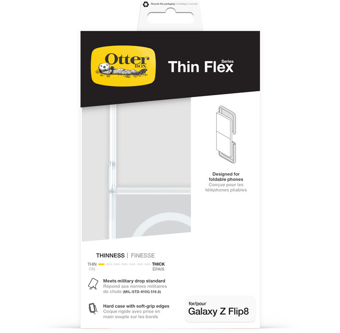 OtterBox Thin Flex Samsung Galaxy Z Flip 8 Back Cover Transparant verpakking