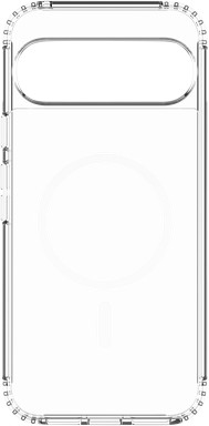 Just in Case Google Pixel 11 Pro XL / 10 Pro XL Back Cover met Magneet Transparant voorkant