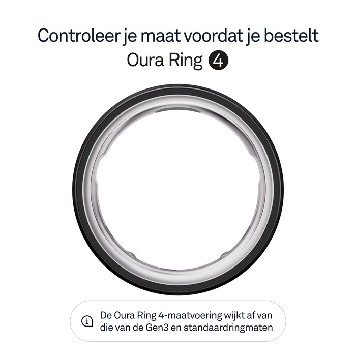 Oura Ring 4 Maat 15 Zwart visual leverancier