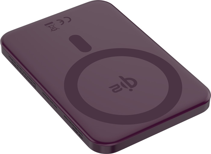 BlueBuilt Draadloze Powerbank met Qi2 en MagSafe 5.000 mAh met Snelladen 20 Watt Rood voorkant
