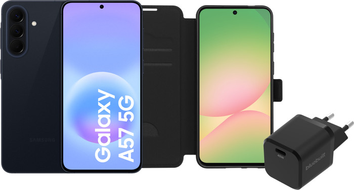 Samsung Galaxy A57 256GB Dark Blue 5G + Basic Accessory Pack Main Image