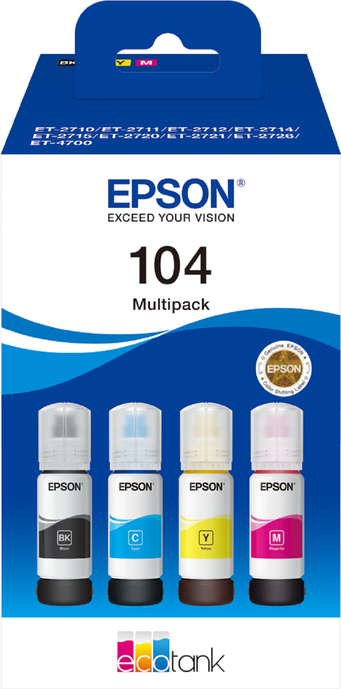 Epson 104 Inktflesjes Combo Pack Kleur Main Image