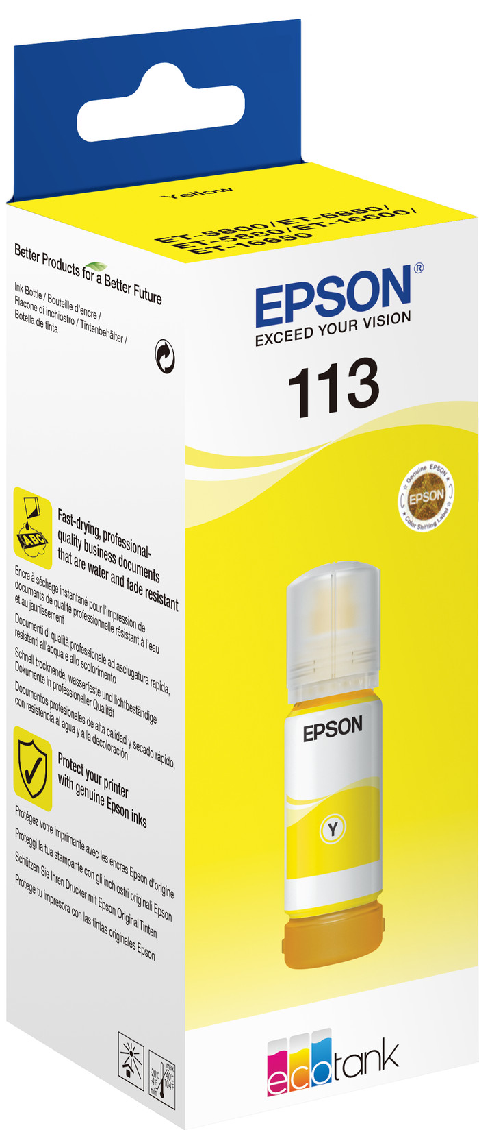 Epson EcoTank ET-5805 + 1 set extra inkt verpakking