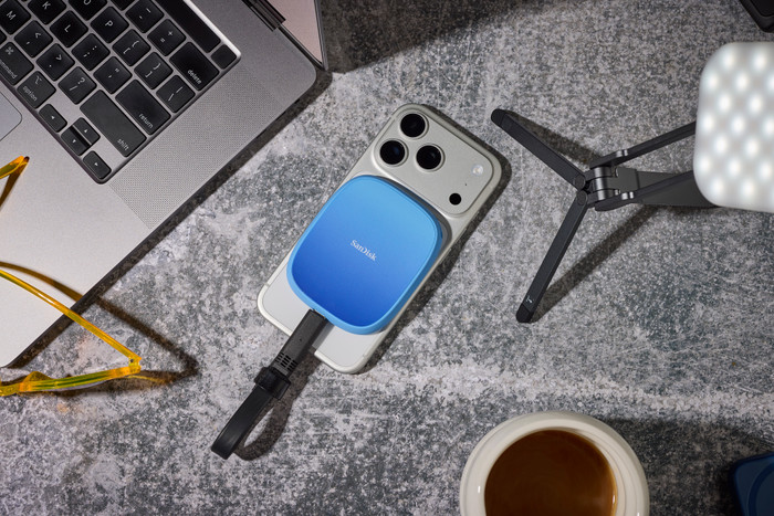 SANDISK Creator Phone SSD 1TB product in gebruik