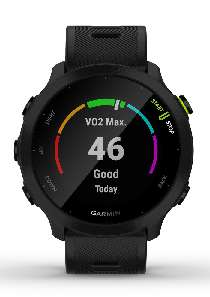 Garmin Forerunner 55 Zwart voorkant