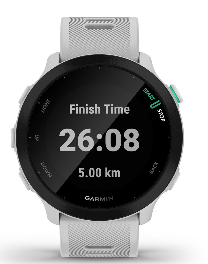 Garmin Forerunner 55 Wit voorkant